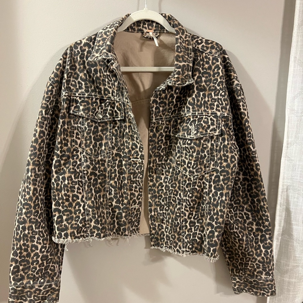 Free People Cheetah Jacket